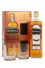 Bushmills Original Irish Whiskey 1L Bottle w/Gift Box and 2 Glasses
