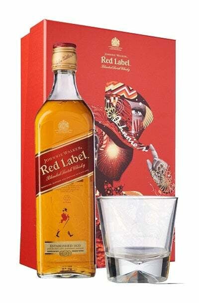 Johnnie Walker Red Label 700ml w/ Gift Box and 1 Glass