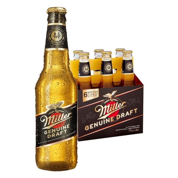 Buy 6 x Miller Genuine Draft Beer Bottle 330ml at the best price ...