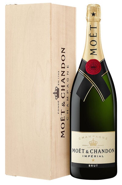 Moet & Chandon Imperial Brut Jeroboam 3L Bottle with Wooden Gift Box