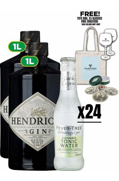 Hendrick's X Fever Tree Cucumber G&T Set w/ FREE GIFTS