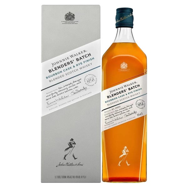 Buy Johnnie Walker Blenders' Batch Bourbon Cask & Rye Finish 1L w/Gift ...