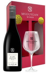McGuigan The Shortlist Shiraz 750ml Festive Gift Pack with Wine Glass