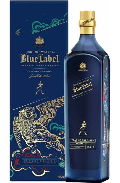 Johnnie Walker Blue Label 2022 Year Of The Tiger Limited Edition 1L with Gift Box