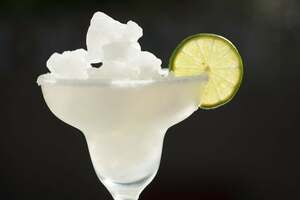 margarita in a wine glass