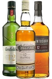 12-years-single-malt-glenfiddich-cragganmore-auchentoshan