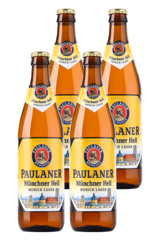 4 x Paulaner Munchner Hell Beer Bottle Pack 500ml