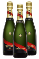3 x G. H. Mumm Cordon Rouge Brut 750ml