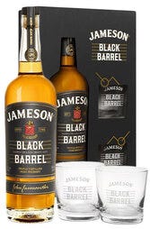 Jameson Black Barrel 700ml Bottle Giftset with 2 Glasses