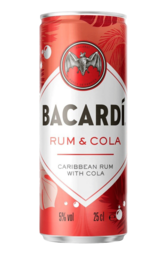 Bacardi Rum & Cola Can 250ml