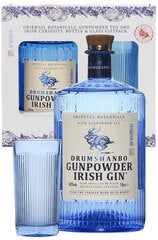 Drumshanbo Gunpowder Irish Gin 700ml Bottle Gift Set with 1 Glass 