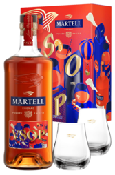 Martell VSOP 700ml Bottle Giftset with 2 Glasses