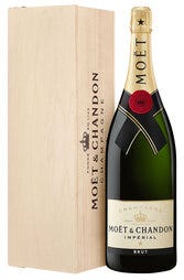 Moet & Chandon Imperial Brut Jeroboam 3L Bottle with Wooden Gift Box