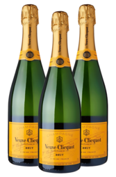 3 x Veuve Clicquot Brut 750ml