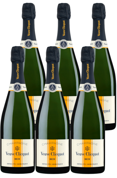 Festive 6 bottles of Veuve Clicquot Rich