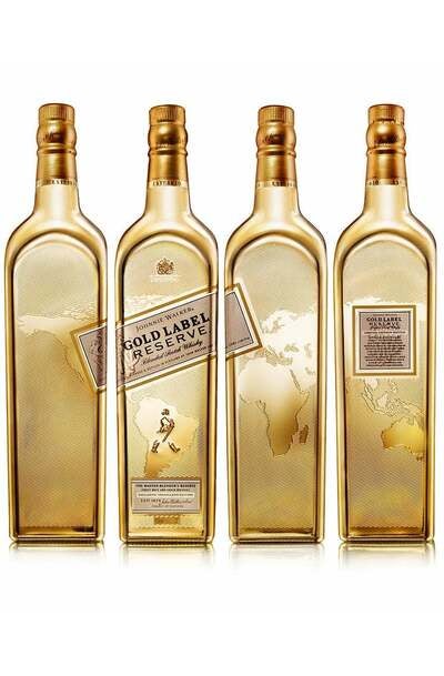 Johnnie Walker Gold Reserve Bullion Ltd. Edition 1L bottle 4 sides