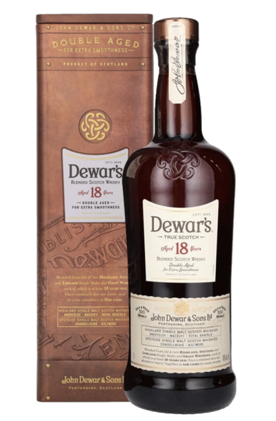 Dewar's 18 Year Old 1L Bottle with Gift Box