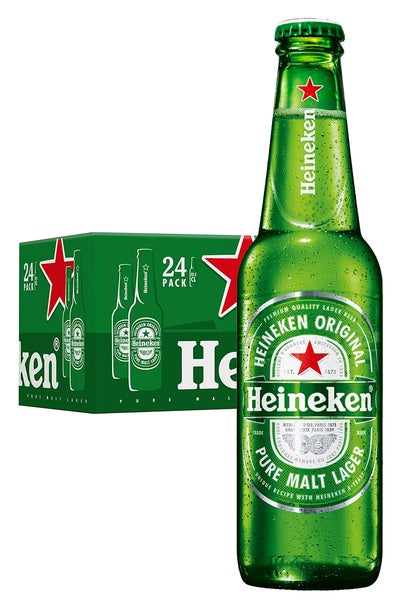 24 x Heineken Beer Bottles Case 325ml