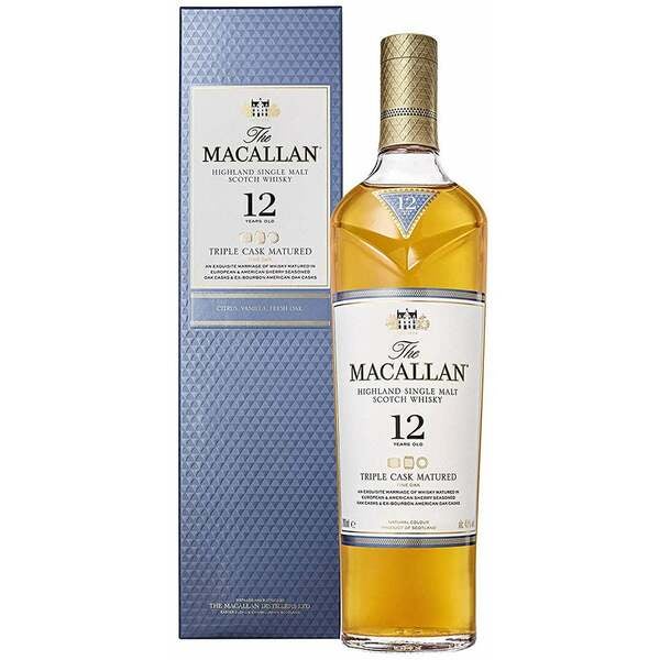 The Macallan 12年 700ml Buy Macallan 12 Years Triple Cask Matured 700ml w/Gift Box at the