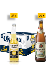 24 x Corona Beer Bottle Case
20 x Paulaner Hefe-Weissbier Beer Bottle Case