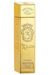 3 Kilos Gold 999.9 Vodka 1L Bottle