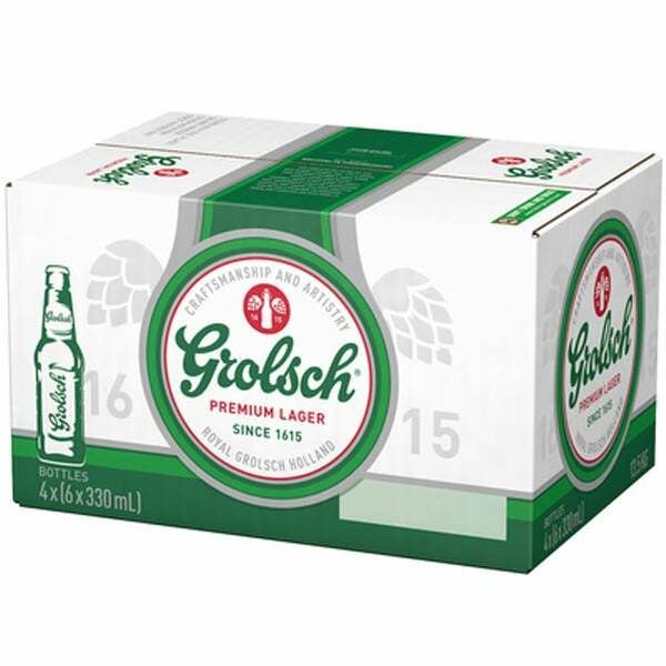 Buy 24 x Grolsch Beer Bottle Case 330ml at the best price Paneco