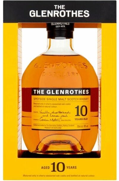 Glenrothes 10 Year Single Malt 700ml Gift Pack w/2 Glasses