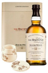 Balvenie 12 Year Old Doublewood 700ml Bottle Makers Pack Giftset with 1 Ceramic Glass and Coaster
