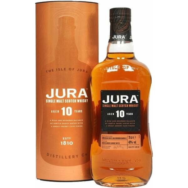 Buy Jura 10 Year Single Malt 700ml w/Gift Box at the best price