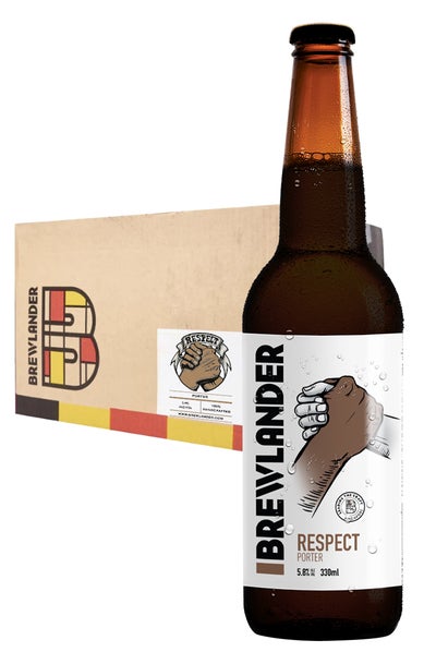 24 x Brewlander Respect Porter Bottles Case 330ml