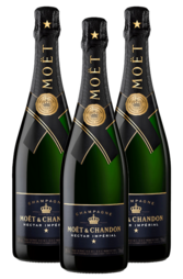 3 x Moet & Chandon Nectar Imperial 750ml