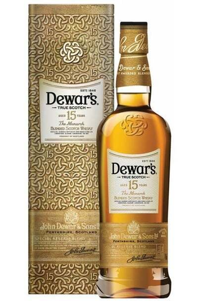 Dewar's The Monarch 15 Year 1L bottle and box