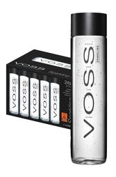 24 x VOSS Sparkling Glass Bottle Case 375ml