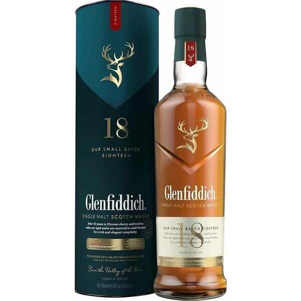 Buy Glenfiddich 18 Year Single Malt 700ml w/Gift box at the best