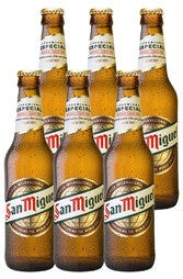 6 x San Miguel Especial Beer Bottle 330ml