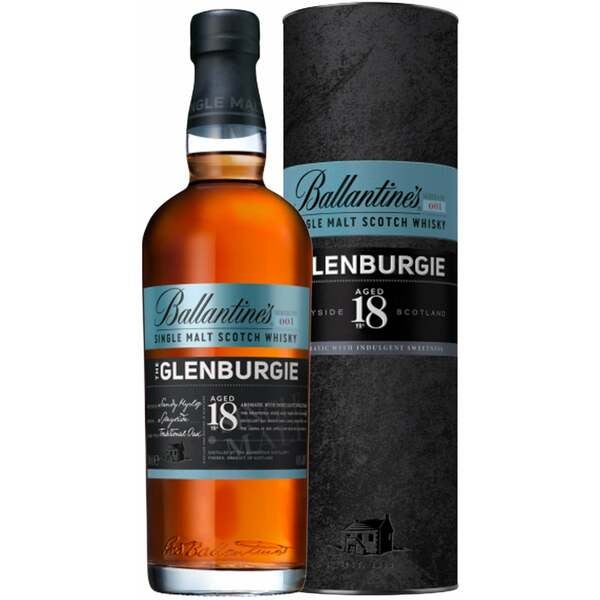 Buy Ballantines Glenburgie 18 Year 700ml w/Gift Box at the