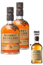 2x Monkey Shoulder 700ml + Free Monkey Shoulder 200ml