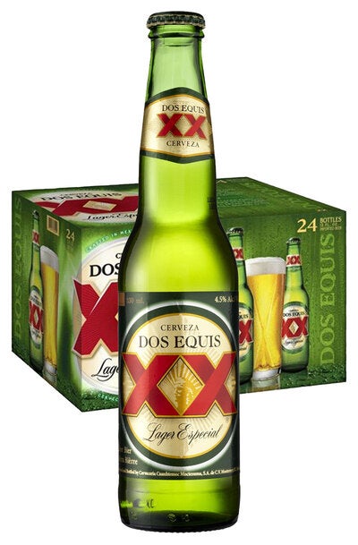 24 x Dos Equis XX Lager Especial Beer Bottle Case 330ml