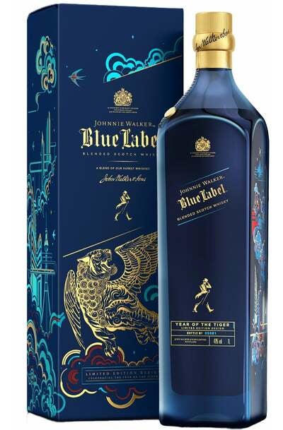 Johnnie Walker Blue Label 2022 Year Of The Tiger Limited Edition 1L w/Gift Box