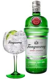 Tanqueray London Dry Gin 700ml Bottle and 1 Copa Glass