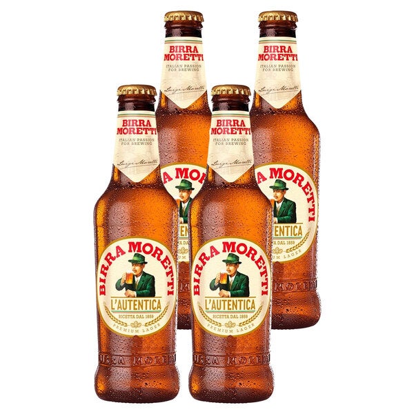 Buy 4 x Birra Moretti Beer Bottle Pack 330ml at the best price Paneco