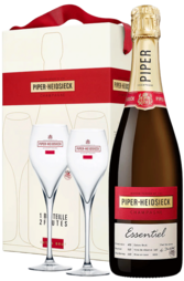 Piper Heidsieck Essential Extra Brut 750ml Giftset with 2 Glasses