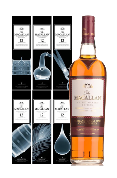ウイスキー The Macallan Maker's Edition Nick Veasey Buy Macallan X-Ray - 6 Bottle Set - Nick Veasey Limited