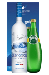 Grey Goose 700ml Bottle with Perrier Cocktail Kit