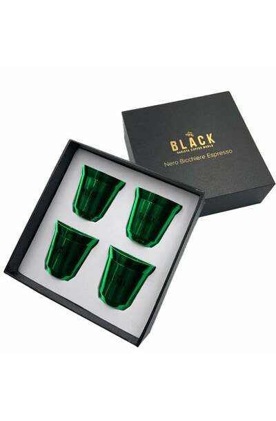 Double Wall Coffee Cup 4 Set - Green