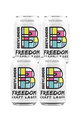 4 x Brewlander Freedom Lager Cans Pack 330ml