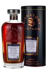 Auchentoshan 1999 Signatory Vintage 22 Years Cask Strength 700ml Bottle with Gift Box