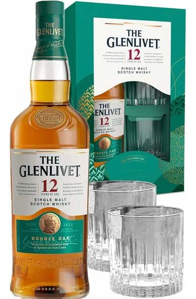 Buy Glenlivet 12 Years Double Oak Single Malt 700ml Gift