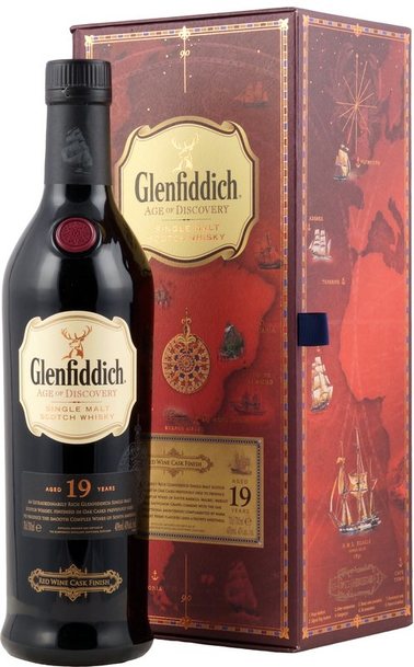 Glenfiddich 19 Year Age of Discovery Red Wine Cask w/Gift Box