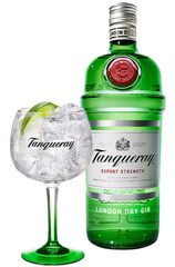 Tanqueray London Dry Gin 700ml Bottle and 1 Copa Glass